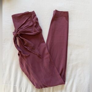 Size 4 lululemon waist tie pink leggings